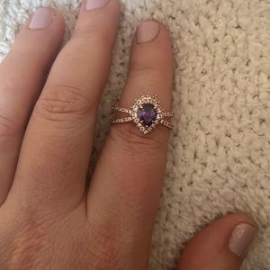 Bomb party rose gold ring size 10